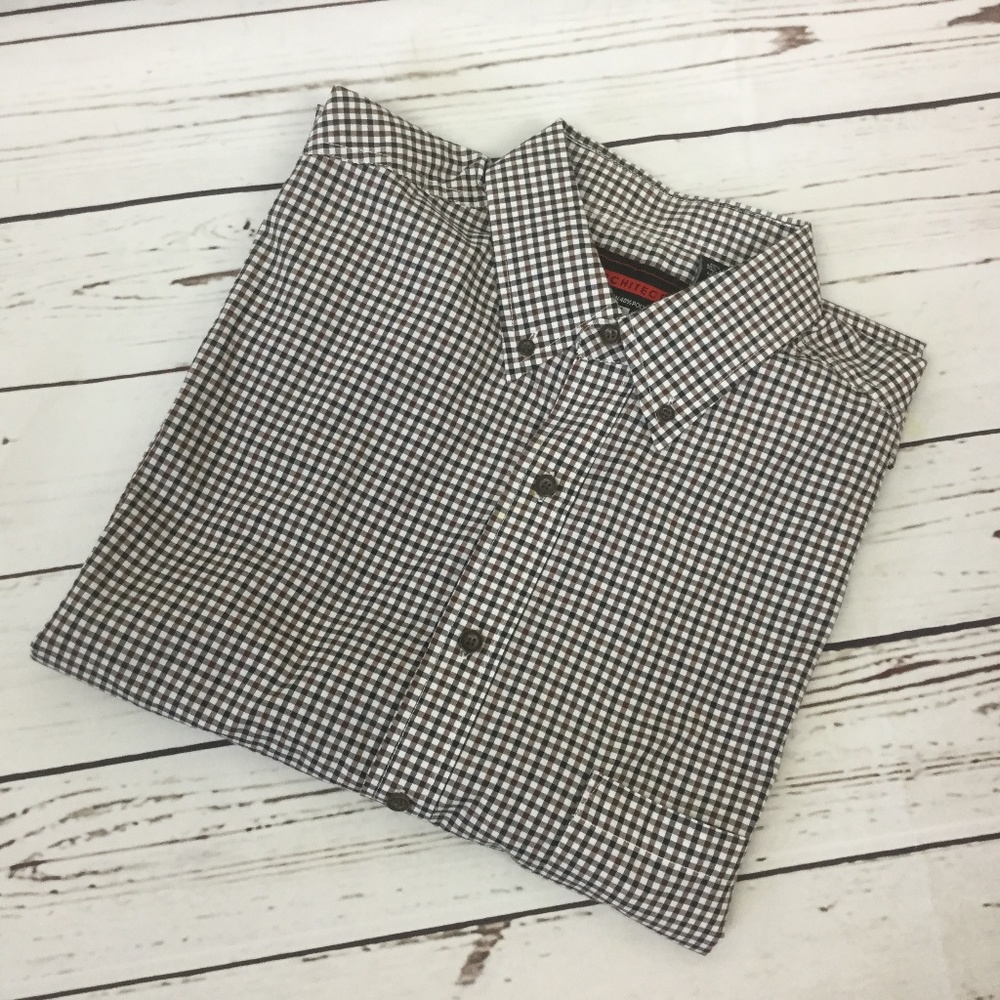 Architect Plaid Dress Shirt, Size M